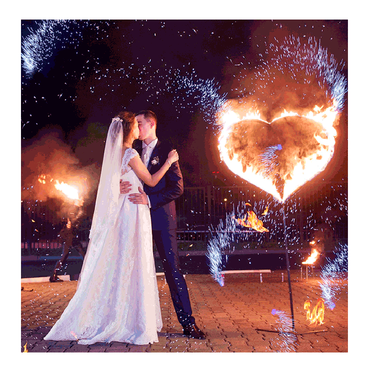 Организация пиротехнического шоу на свадьбу  Спасск | spassk.salutsklad.ru