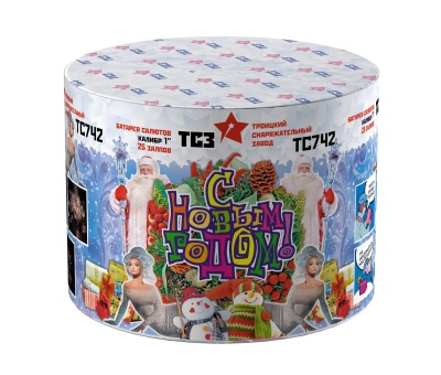 С Новым годом! 25 Салют купить в Спасске | spassk.salutsklad.ru